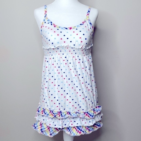 Candies Y2K vintage heart ruffle cami top - Picture 1 of 5